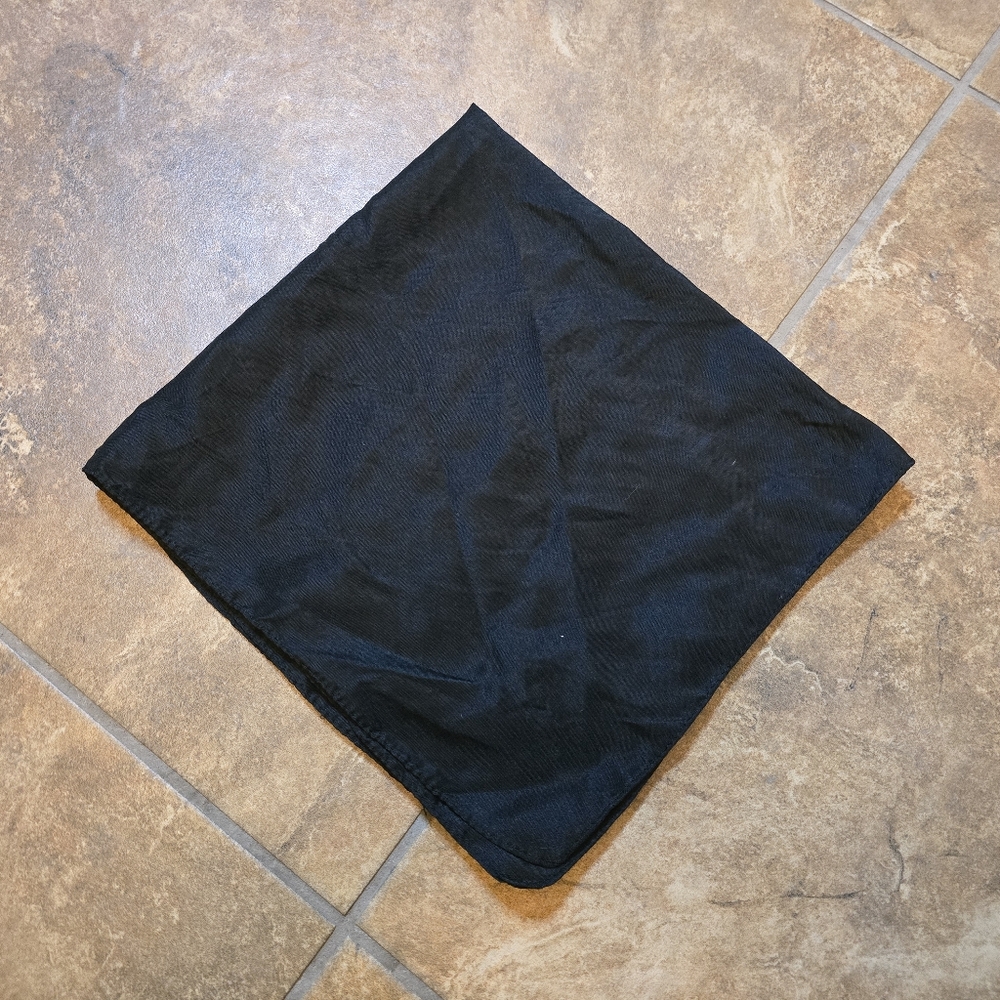 Black Basic Solid Bandana